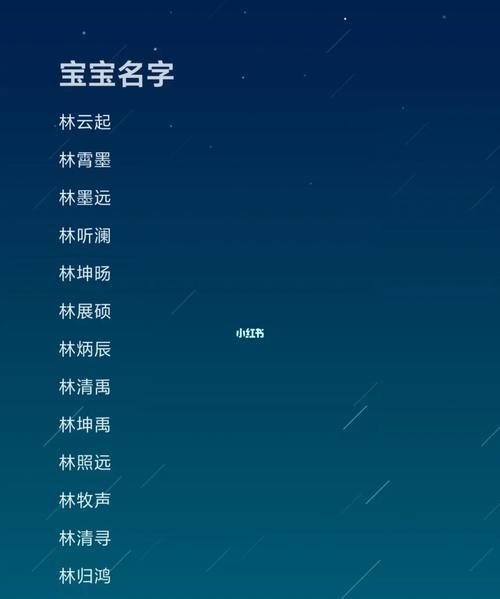 林姓名字大全男孩名字,林姓男孩取名大全202图1