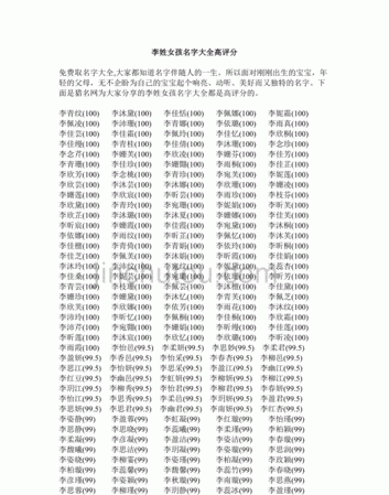 李起名大全免费取名,百家姓排名李姓排名图4