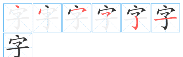 字的笔顺怎么写,字笔顺怎么写字图2