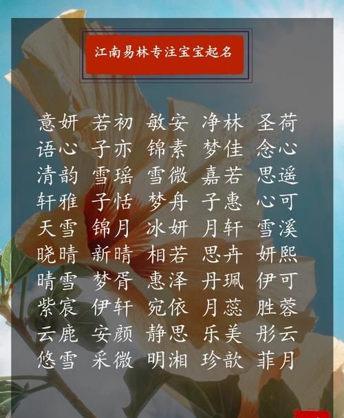 给小孩取名字大全2020,刚出生的宝宝取名免费图2