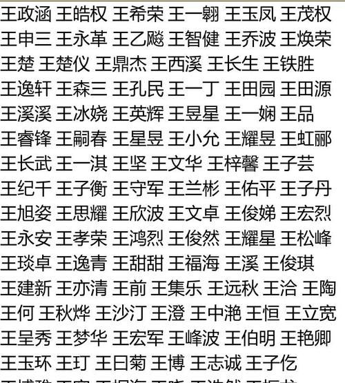 王姓宝宝起名字大全,牛年王姓宝宝取名字大全图2