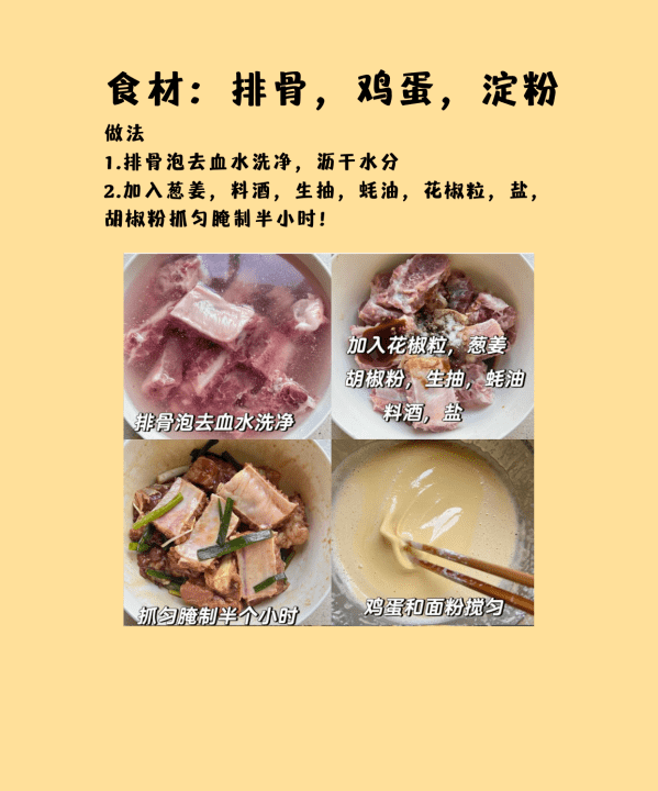 香酥排骨做法 做香酥排骨的方法,油炸香酥排骨做法图2