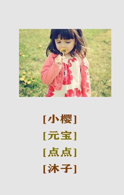 小孩取小名大全202,牛姓宝宝取名字大全图2