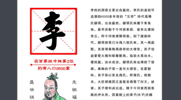 李姓00个辈分字谱,李姓的辈分顺序是什么