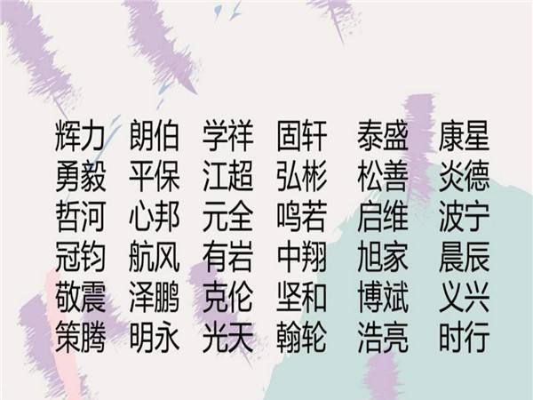 男孩的名字出生,20出生的男孩子起什么名字好图3