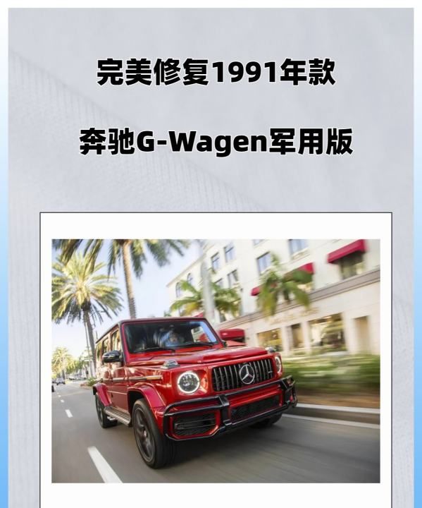 奔驰的g wagon是什么车,奔驰g军用版和民用版差别