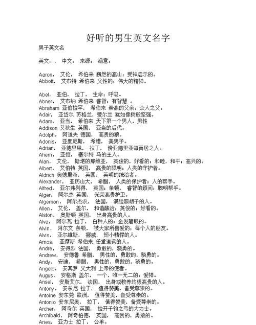 伤感名字男生英文,好听又伤感的英文名字女图1