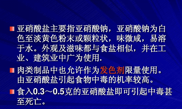 亚销酸盐是什么东西，亚硝酸盐是什么东西