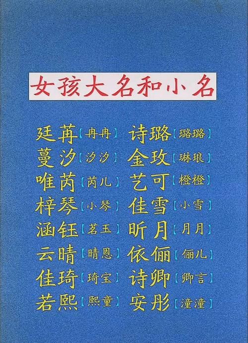 小女孩名字怎么起,怎么给女孩起名字好听独特两字网名图4