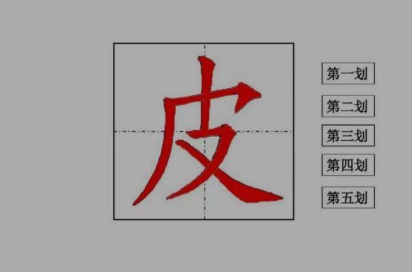 皮的笔顺,皮字的笔顺正确的写法图3