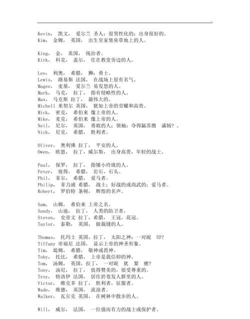 男英文名大全很潮,50个很潮的英文名男生简短是什么意思图6