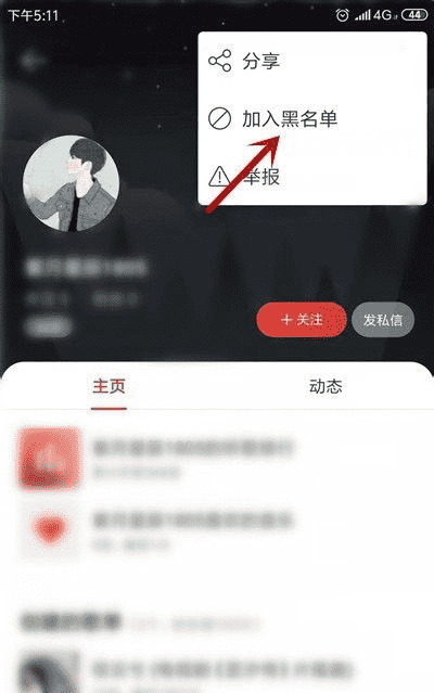 网易云拉黑对方会怎么样，网易云音乐拉黑是什么样图3