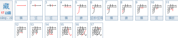 藏的拼音,藏的多音字组词图3