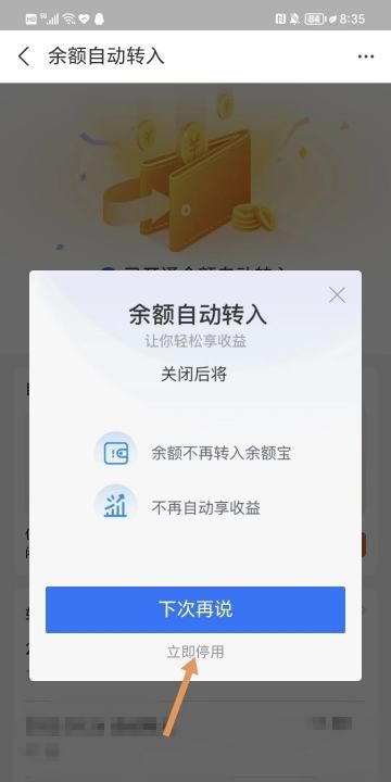 余额宝自动转入怎么取消,支付宝余额宝自动转入怎么取消202图16